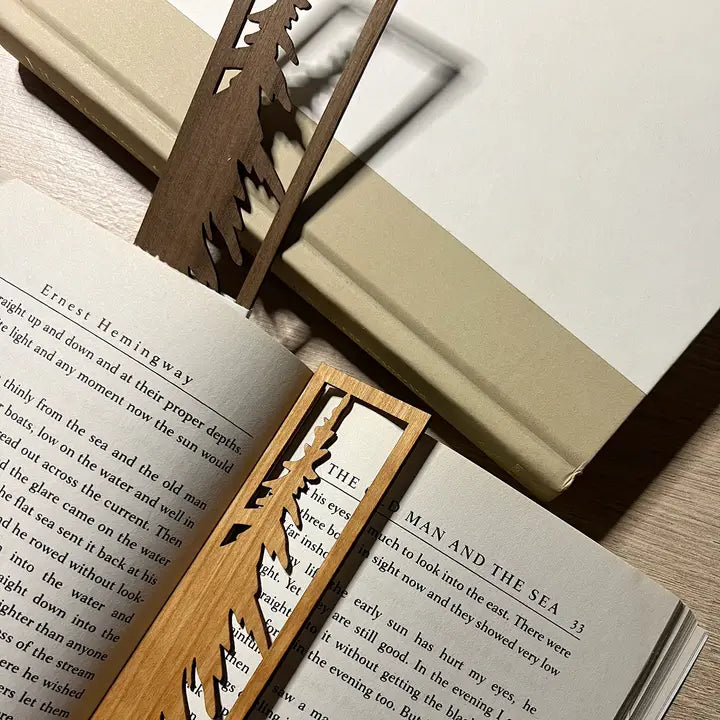 Silhouette Wood Bookmark