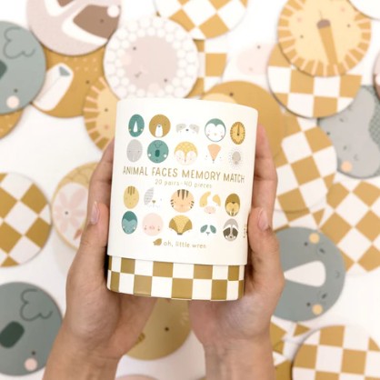 Memory Match - Animal Faces Memory Match Game