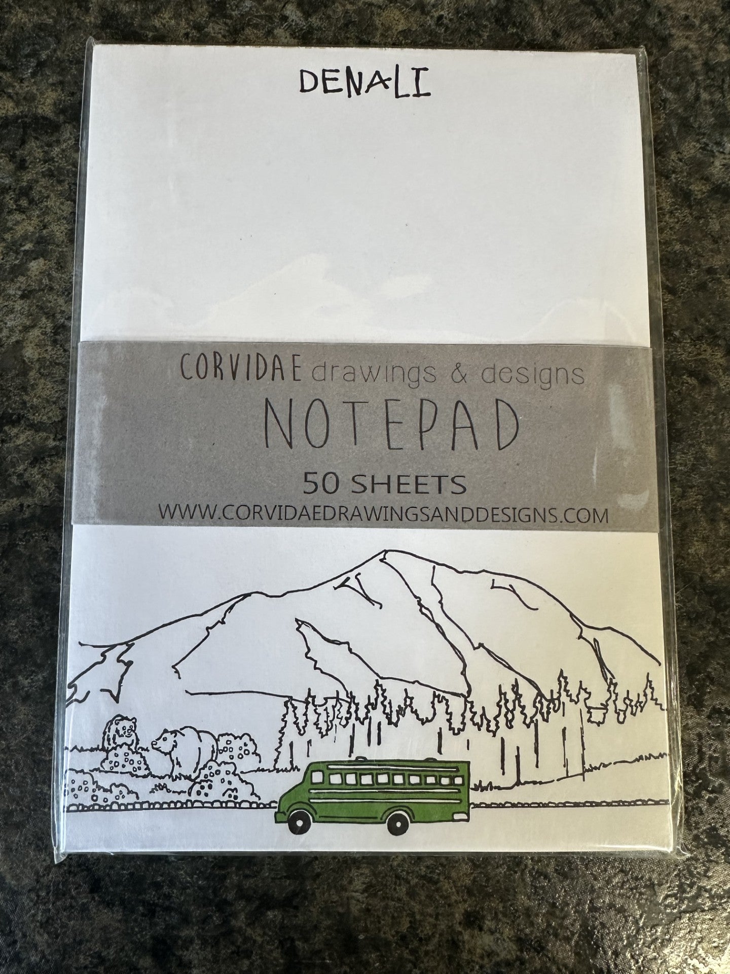Corvidae Drawings & Designs Denali Notepad