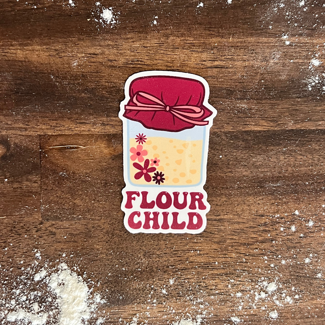 "Flour Child" Sourdough Waterproof Sticker