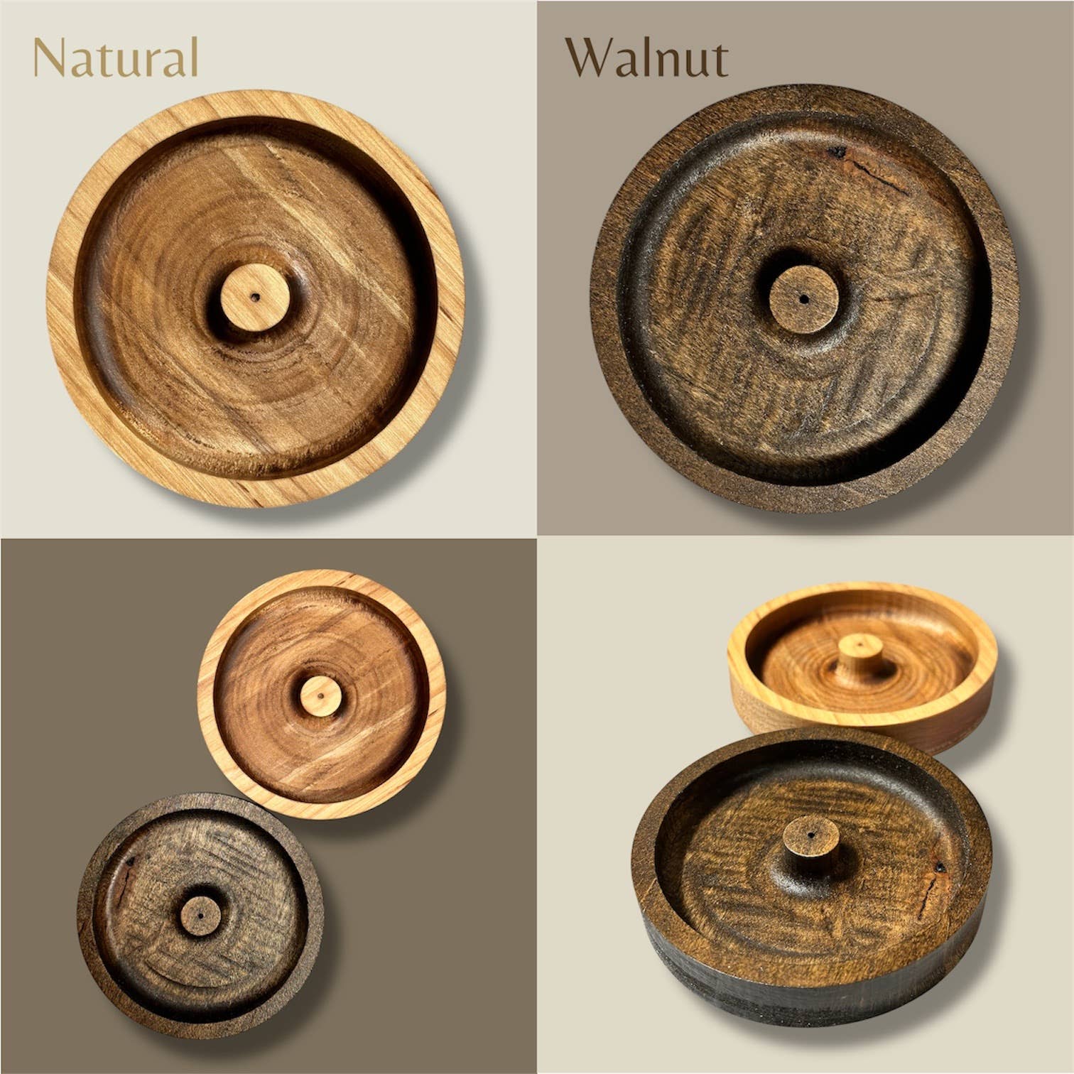 Hardwood Incense Burner, Incense Stick Holder, Ash Catcher