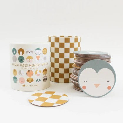 Memory Match - Animal Faces Memory Match Game