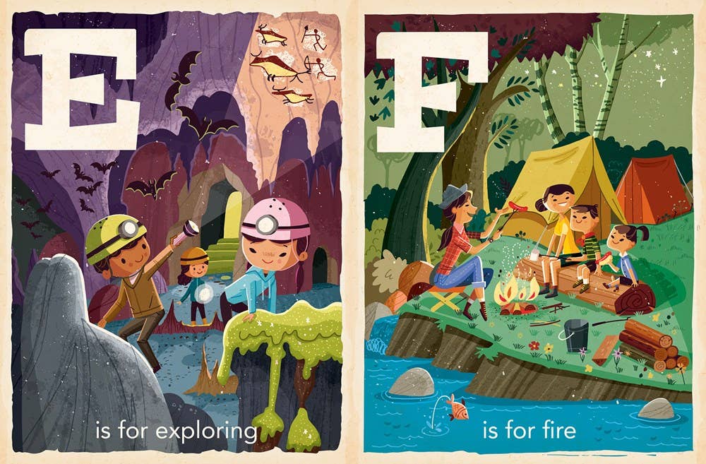 C is for Camping: A Camping Alphabet Board Book