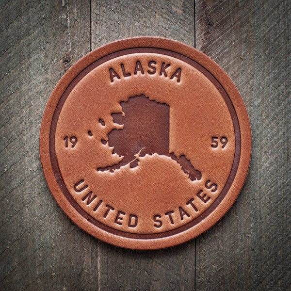 Alaska Leather Coaster