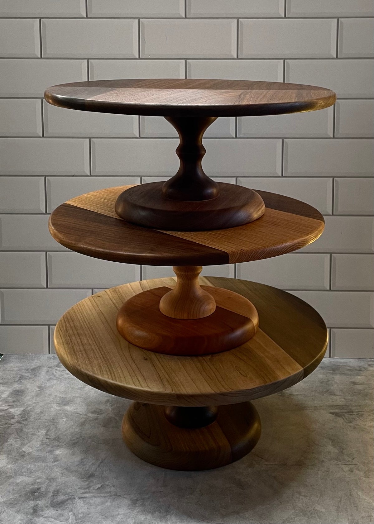 Wood Cake Stand