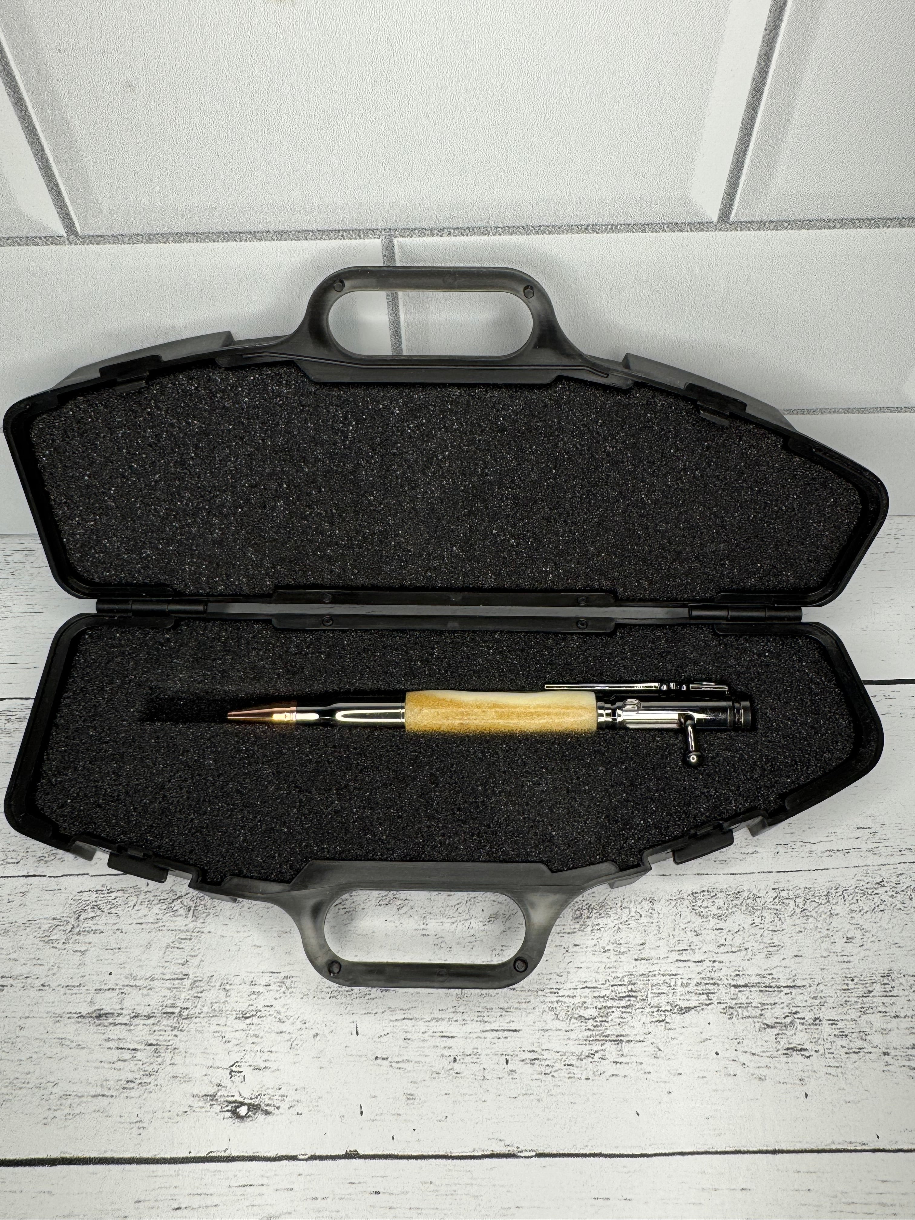 Antler Bolt Action Pen & Case