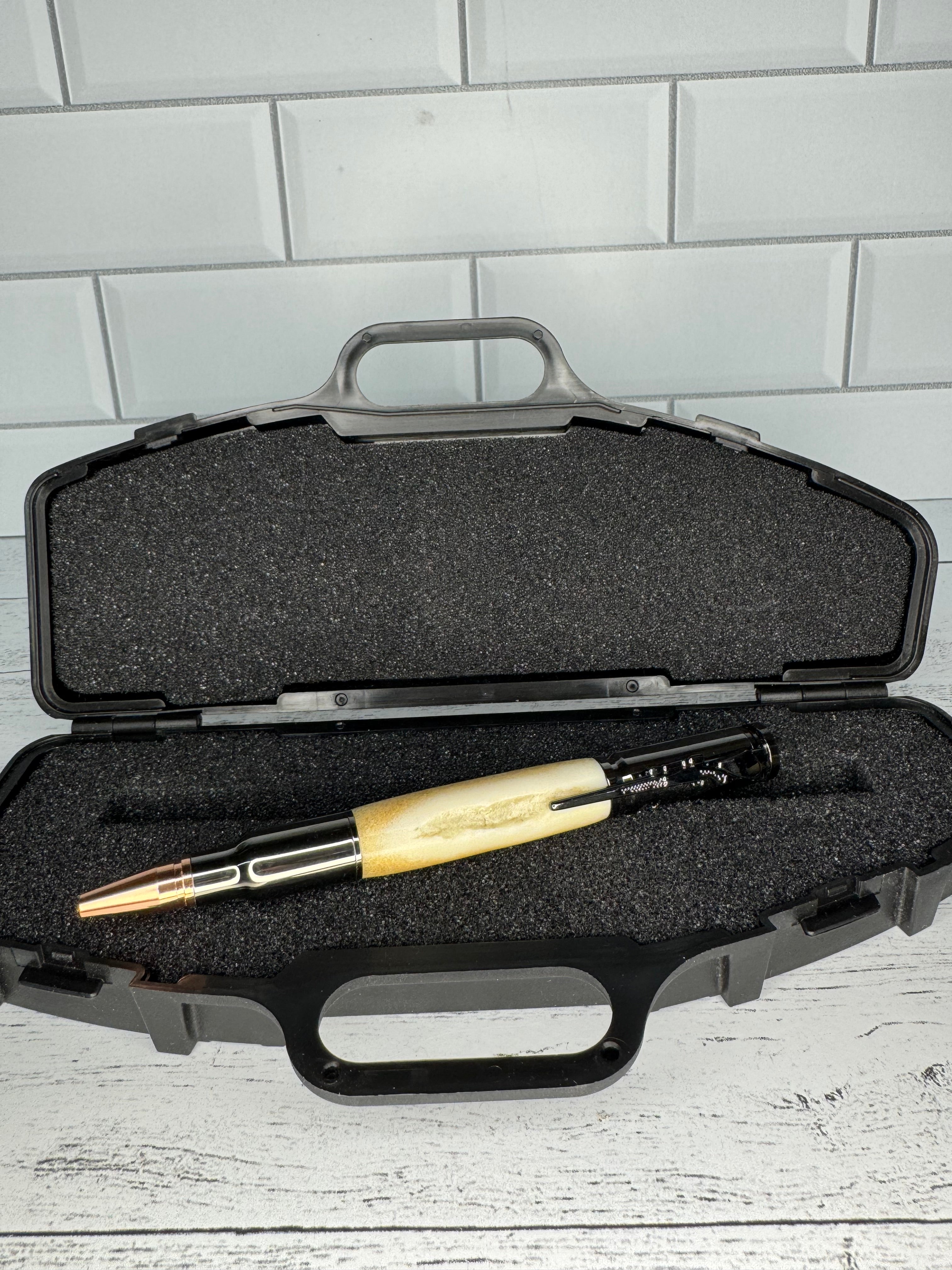 Antler Bolt Action Pen & Case