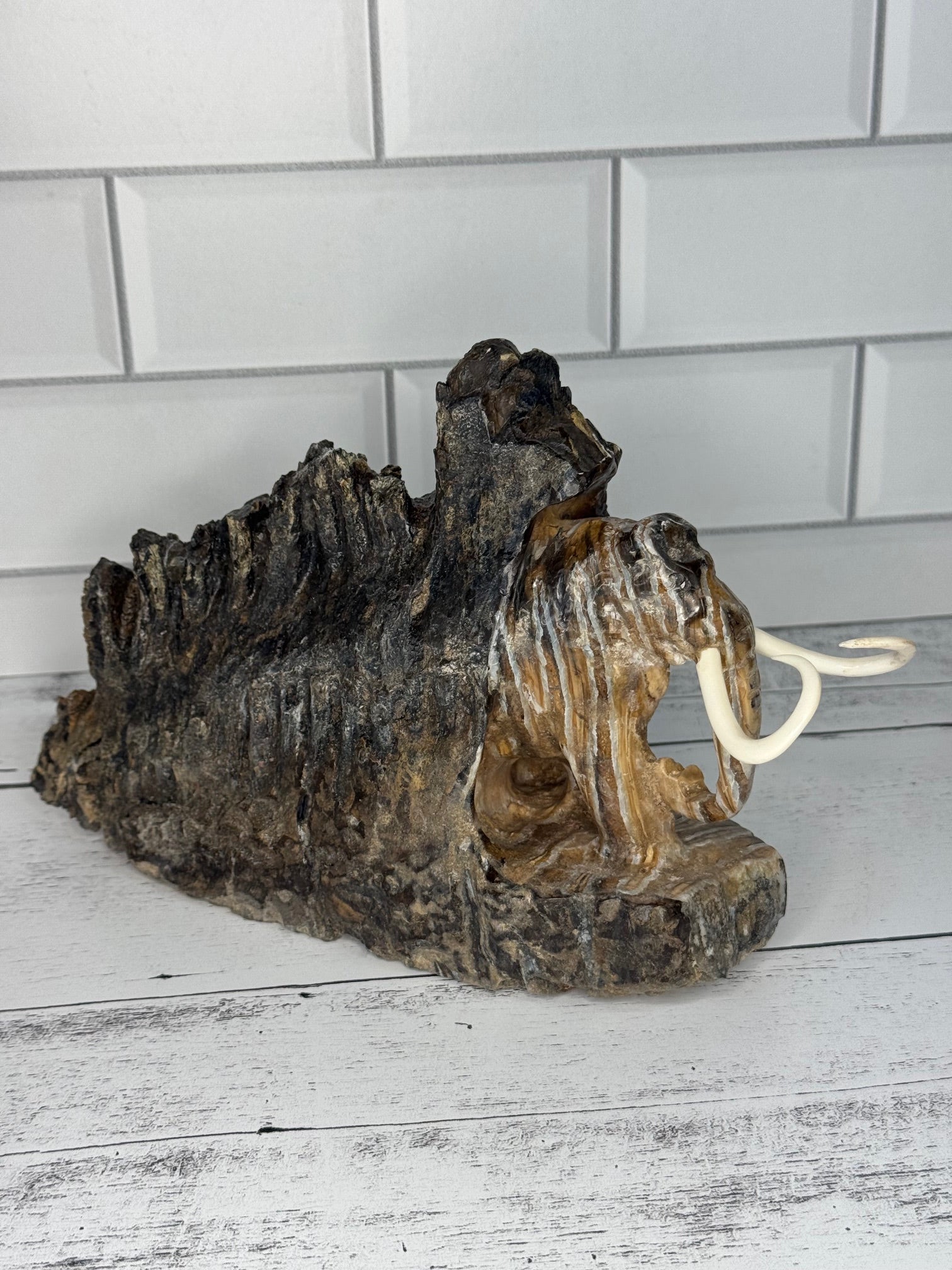 Mammoth Tooth Carving by Chuck Leake
