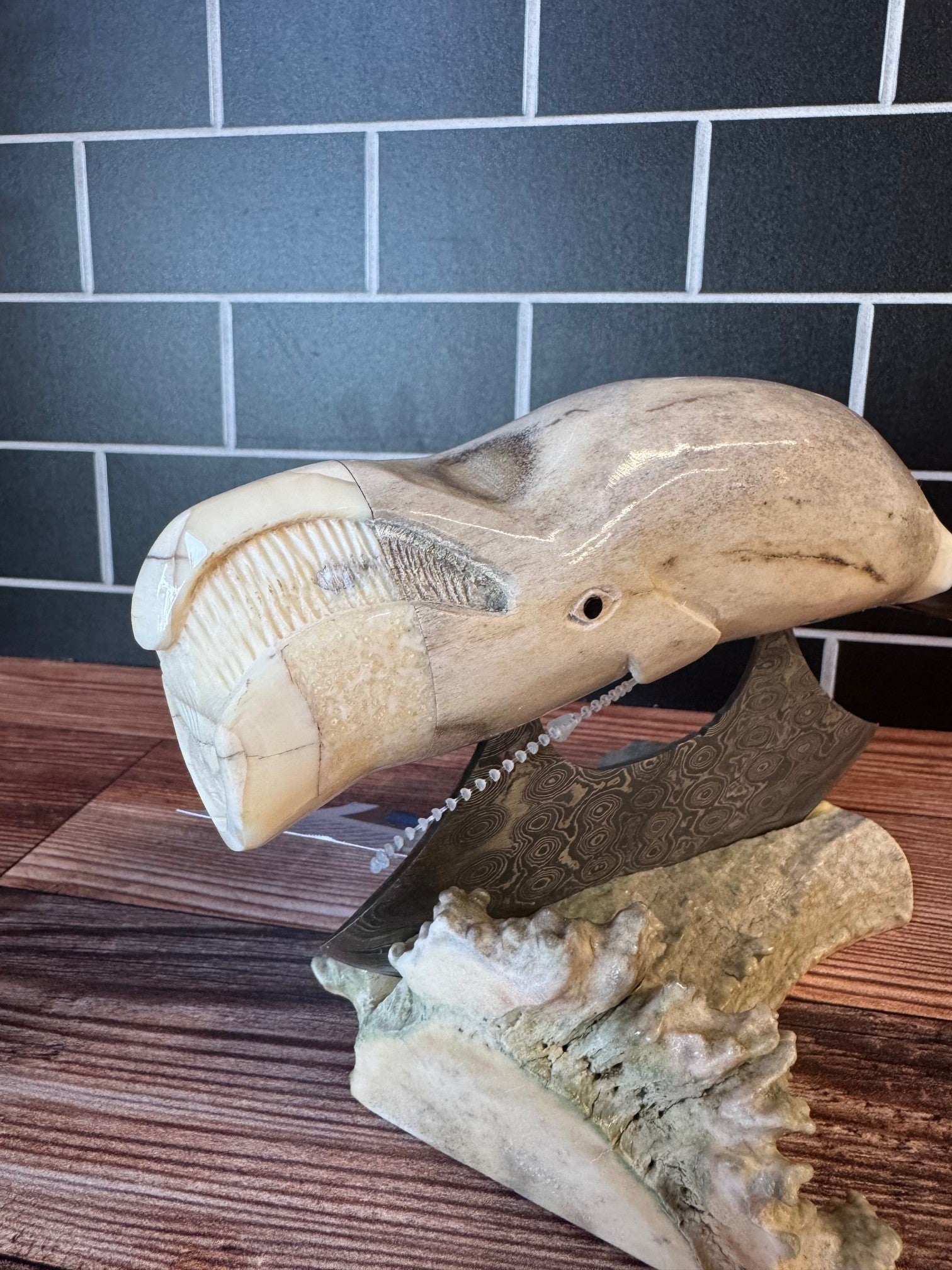 Carved Antler Ulu