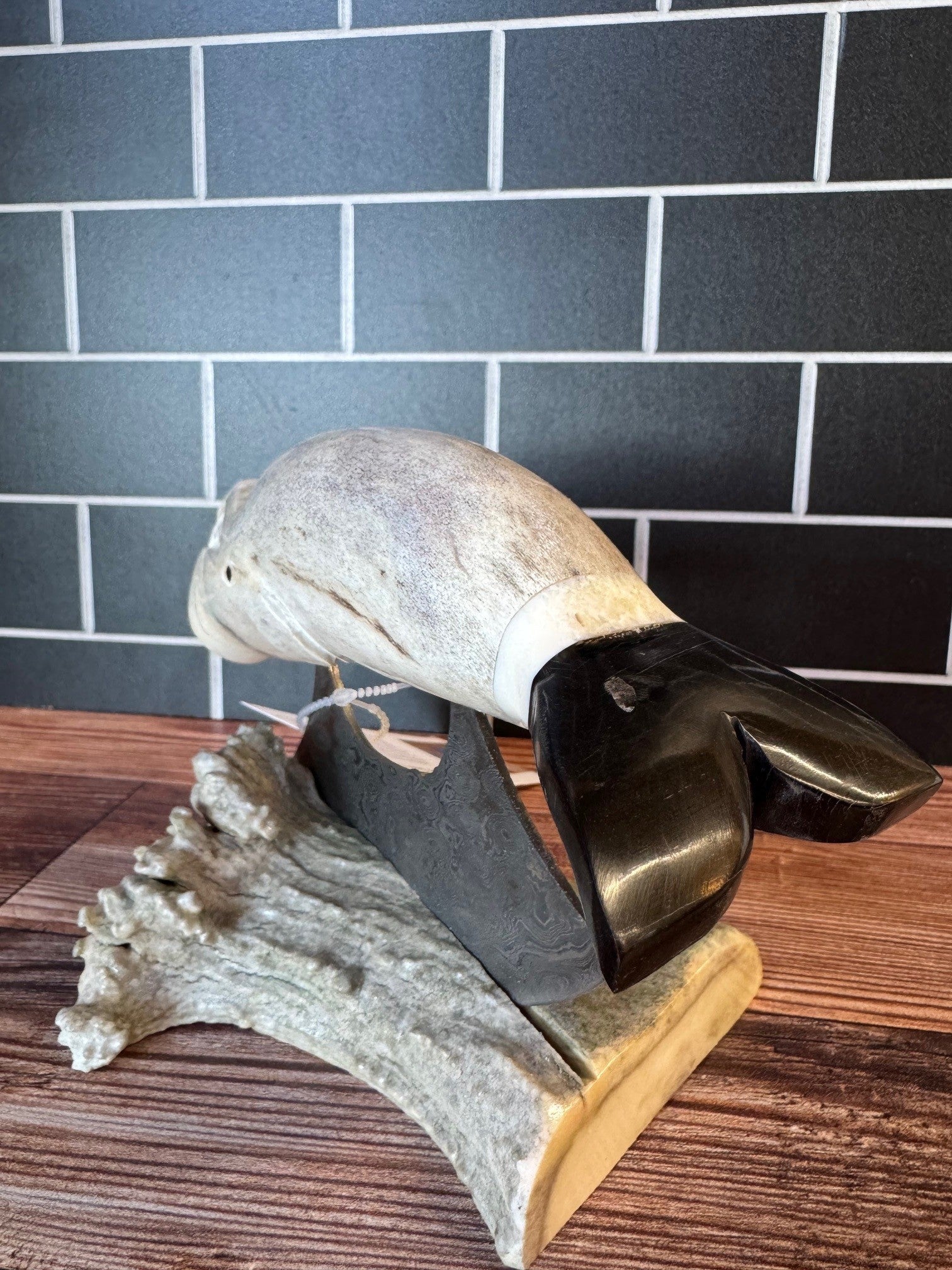 Carved Antler Ulu