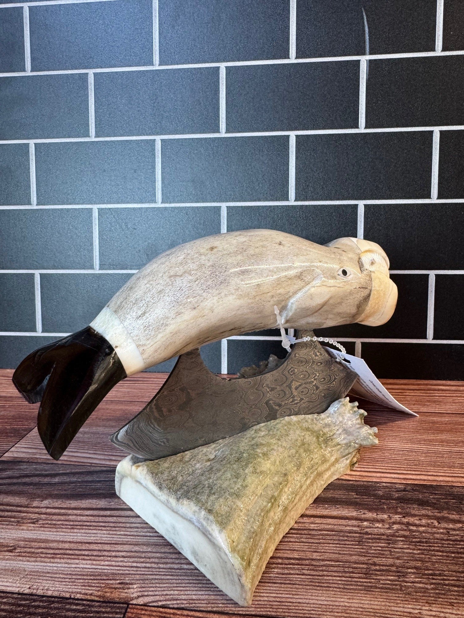 Carved Antler Ulu