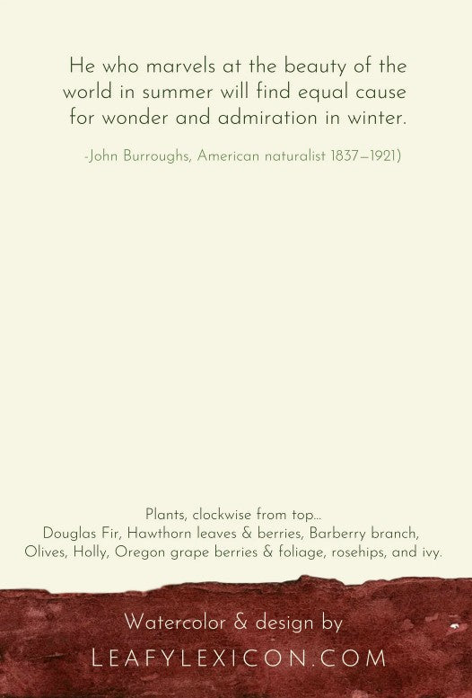 Leafy Lexicon Greeting Card