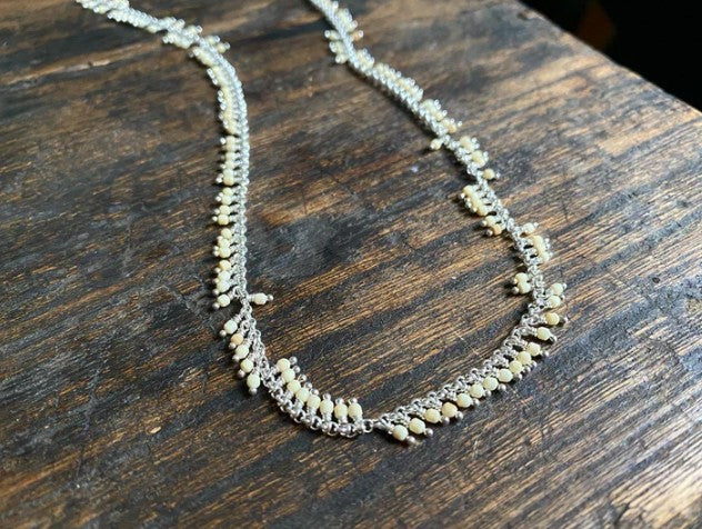 Mammoth Ivory Fringe 20" Necklace