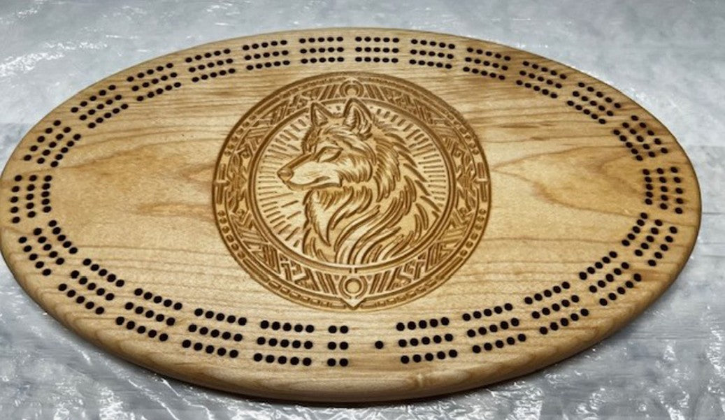 Carved Alaskan Cribbage Boards