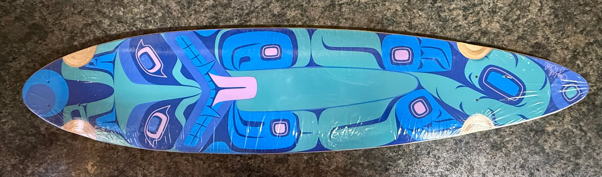 Wolf Family Longboard By Crystal Rose Worl