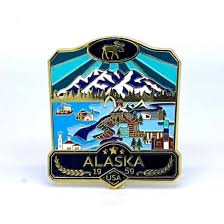 Alaska Enamel Magnet