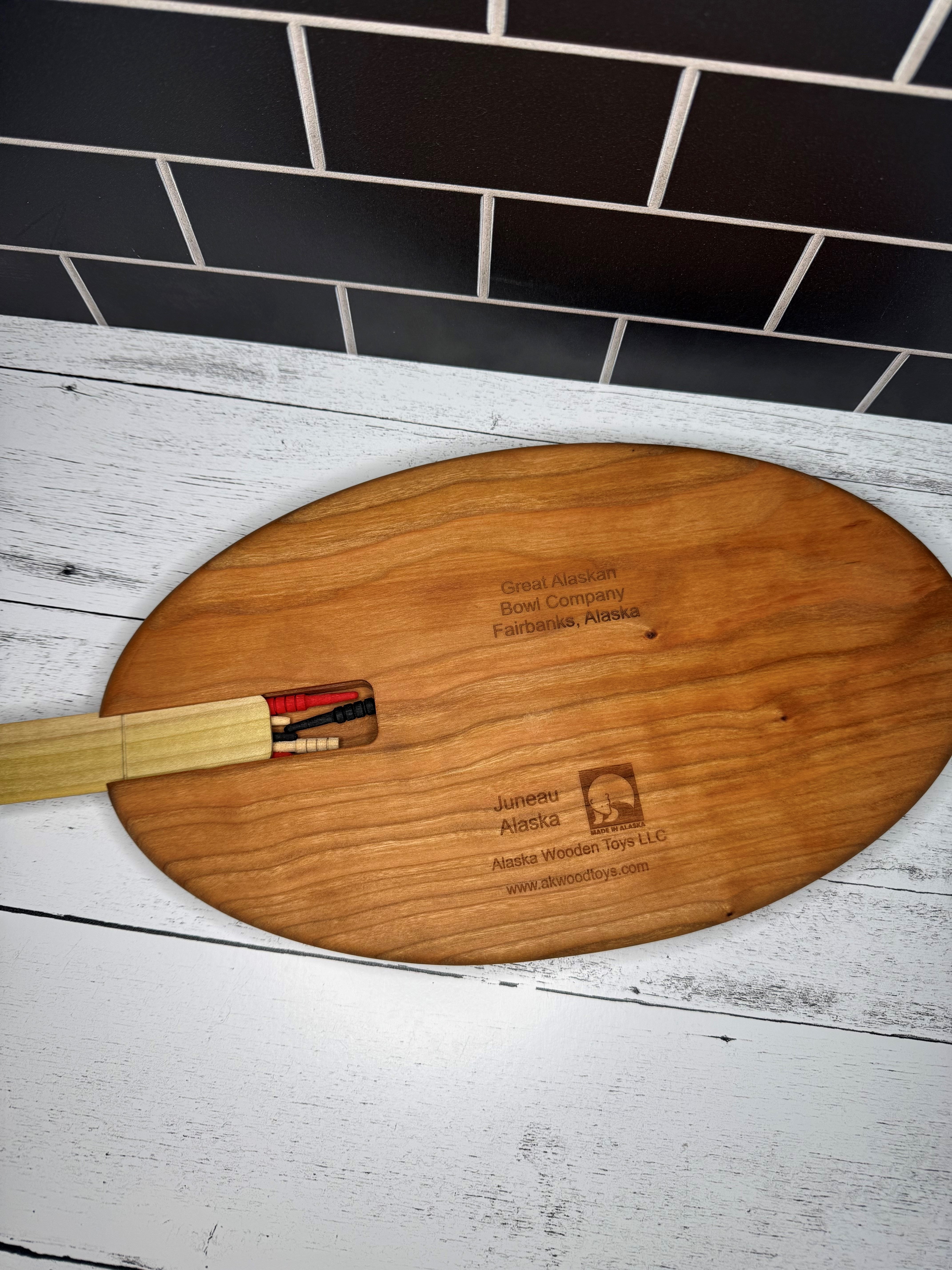 Carved Alaskan Cribbage Boards