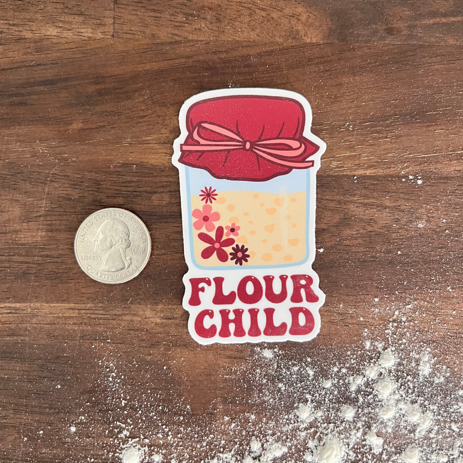 "Flour Child" Sourdough Waterproof Sticker