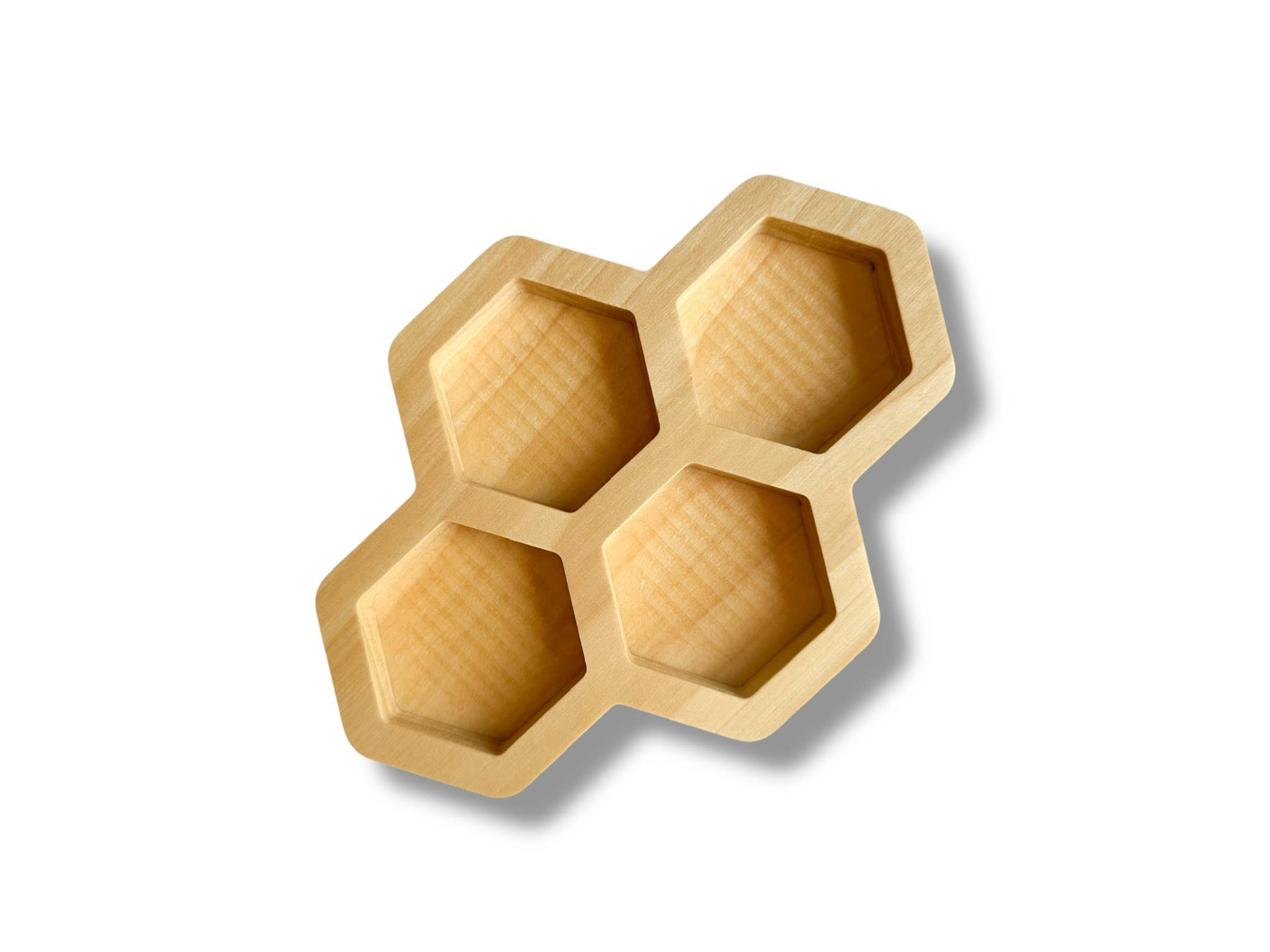 Honeycomb Jewelry Display Organizer, Whimsical Wood Tray