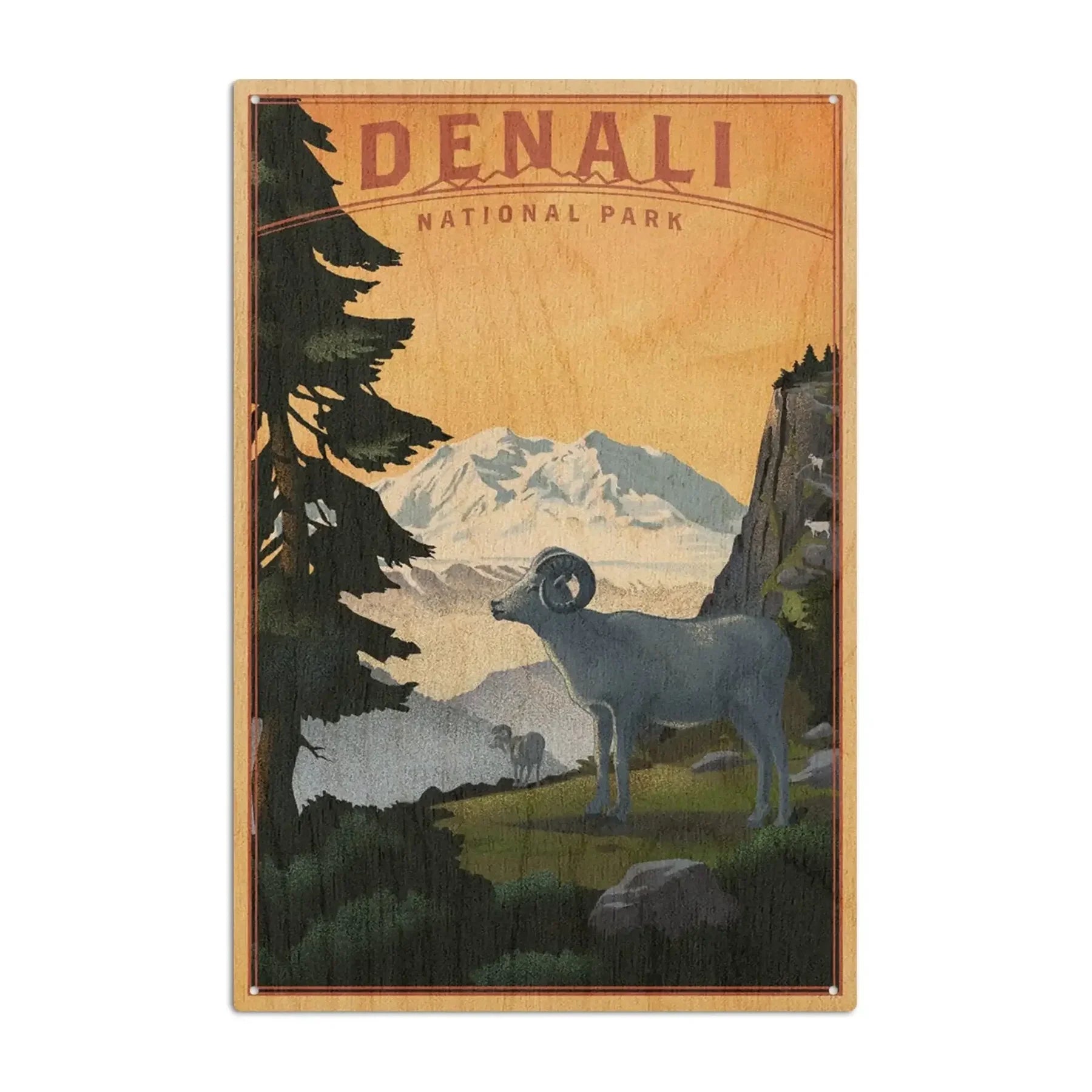 Alaska Wooden Magnets