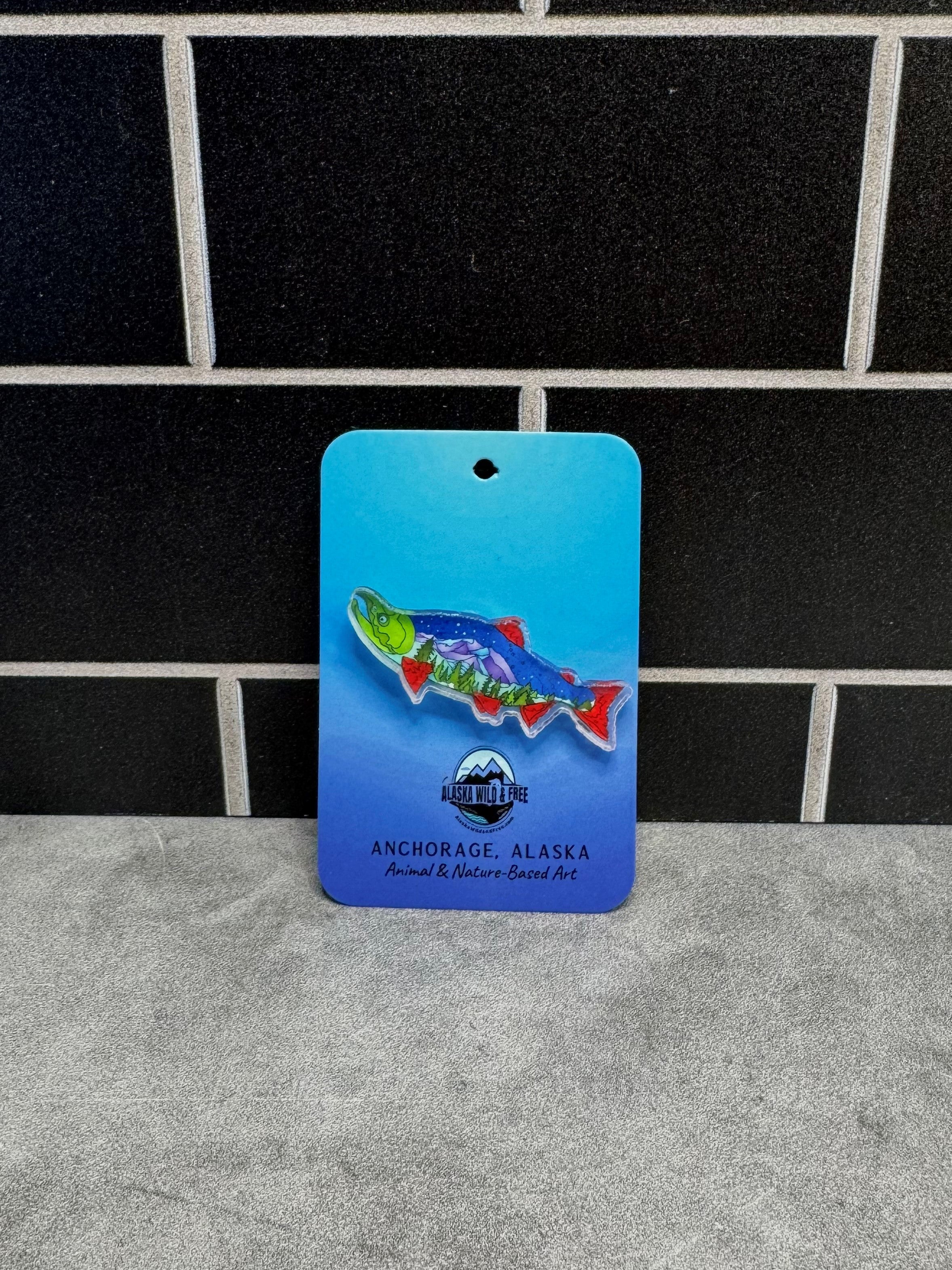 Alaska Wild & Free Pins