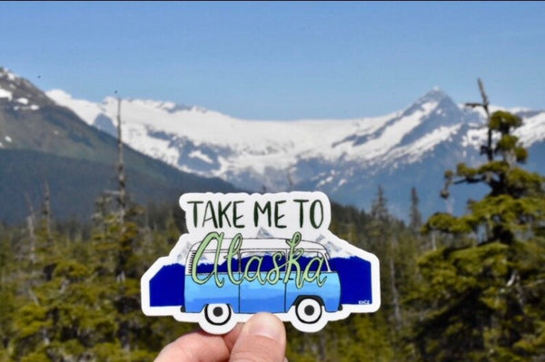 Meet Me in Alaska Sticker