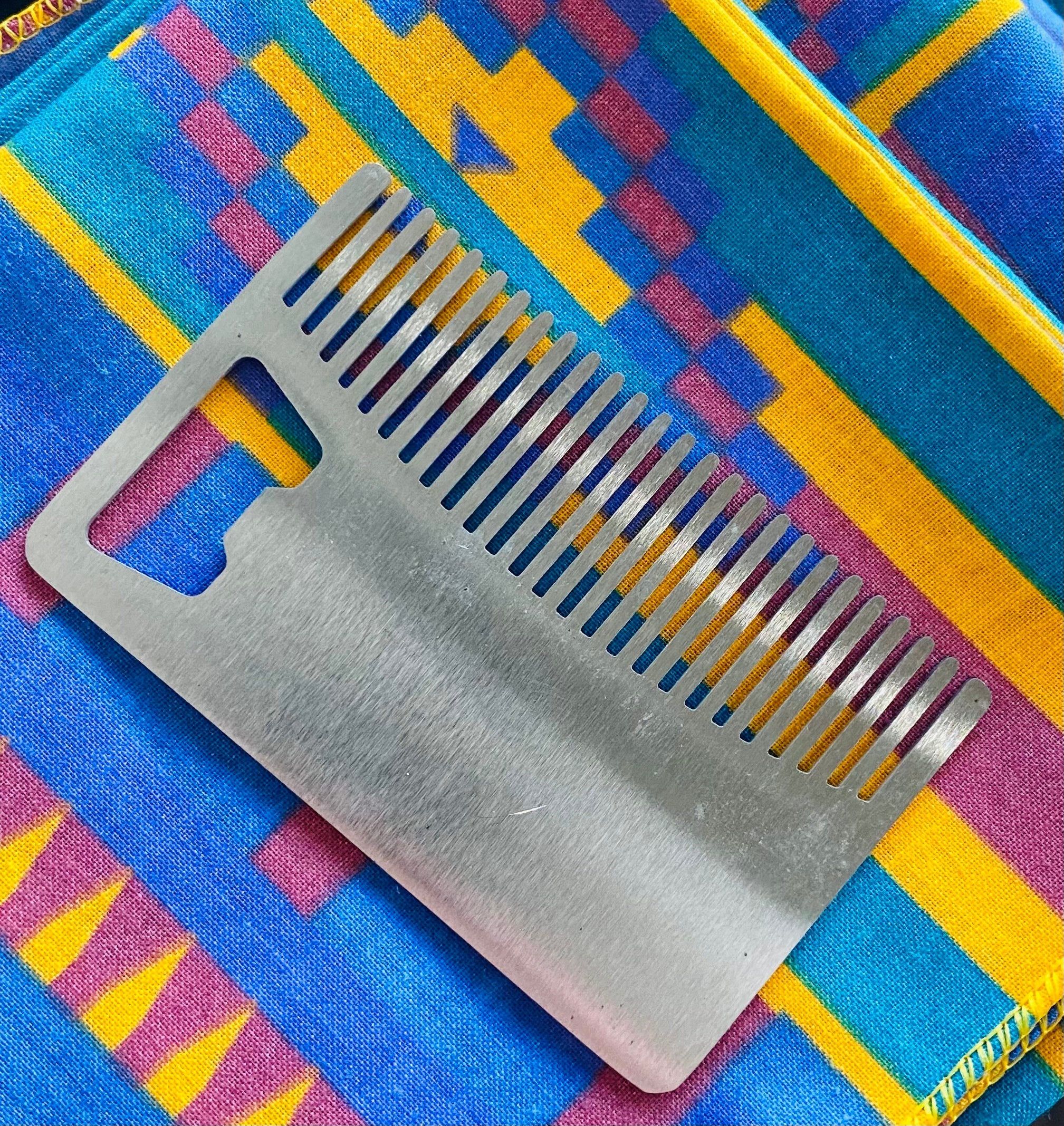 Steel Beard & Mustache Comb