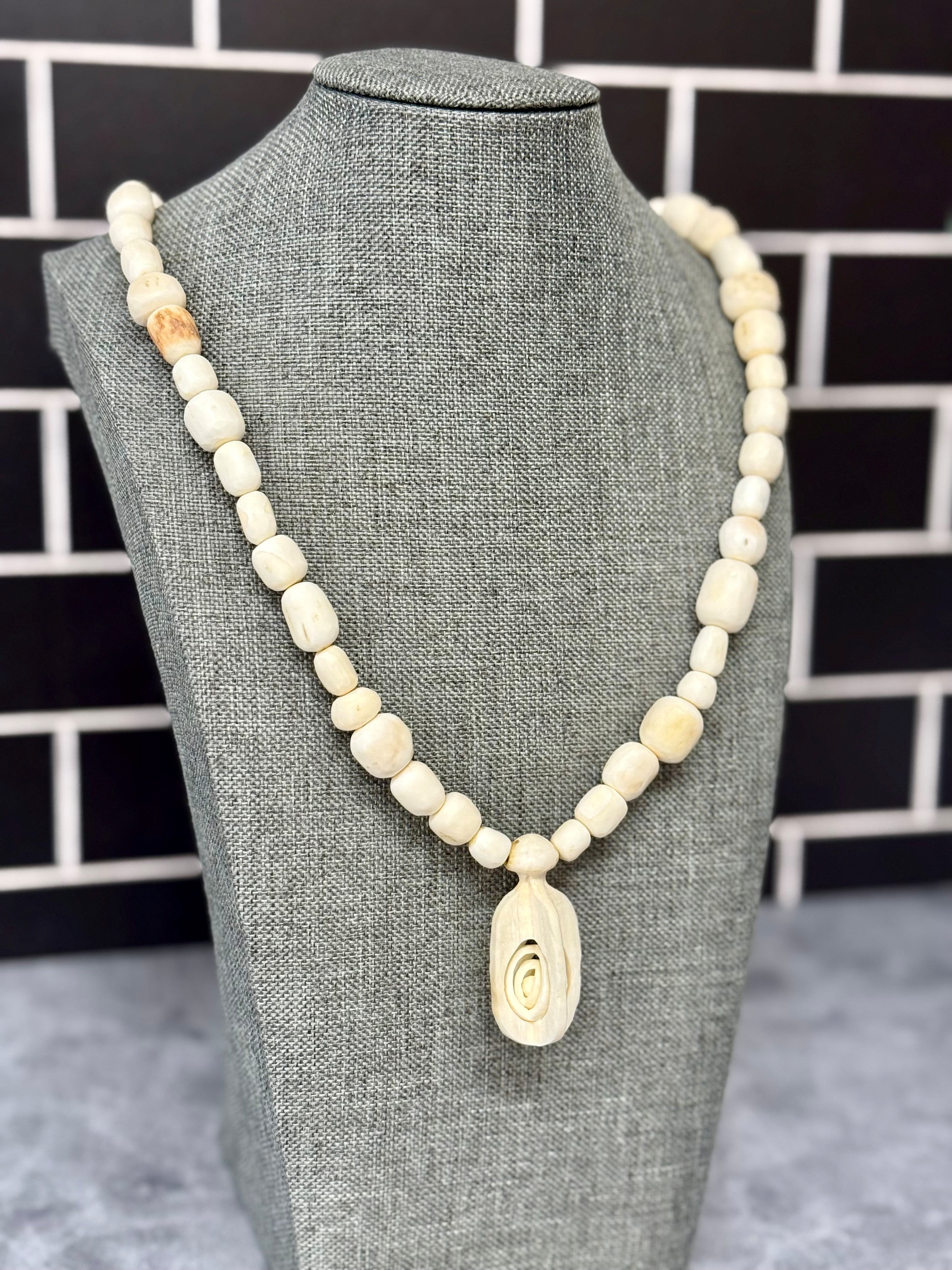 Fossilized Walrus Tooth Necklace