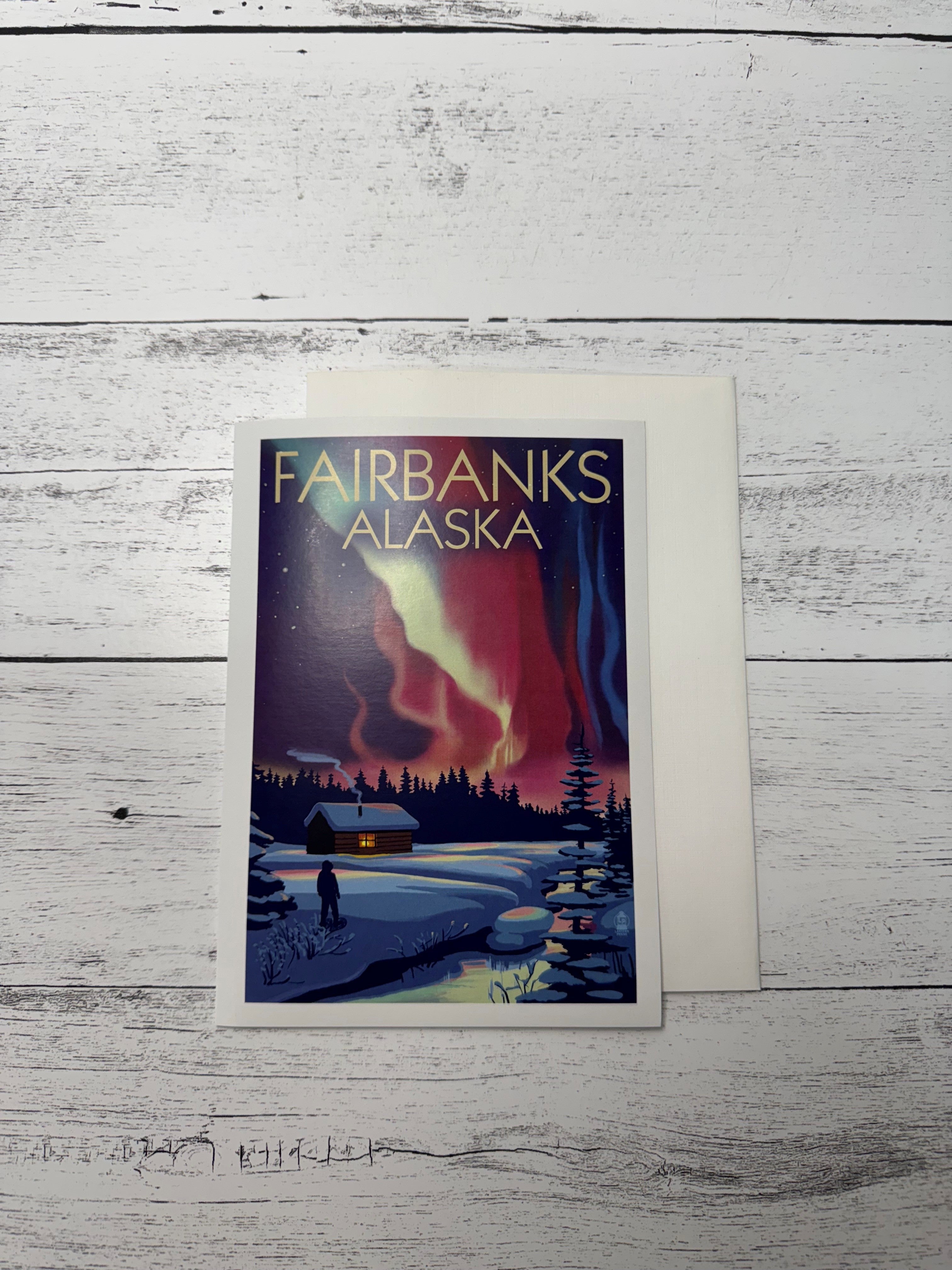 Fairbanks Northern Lights Notecard