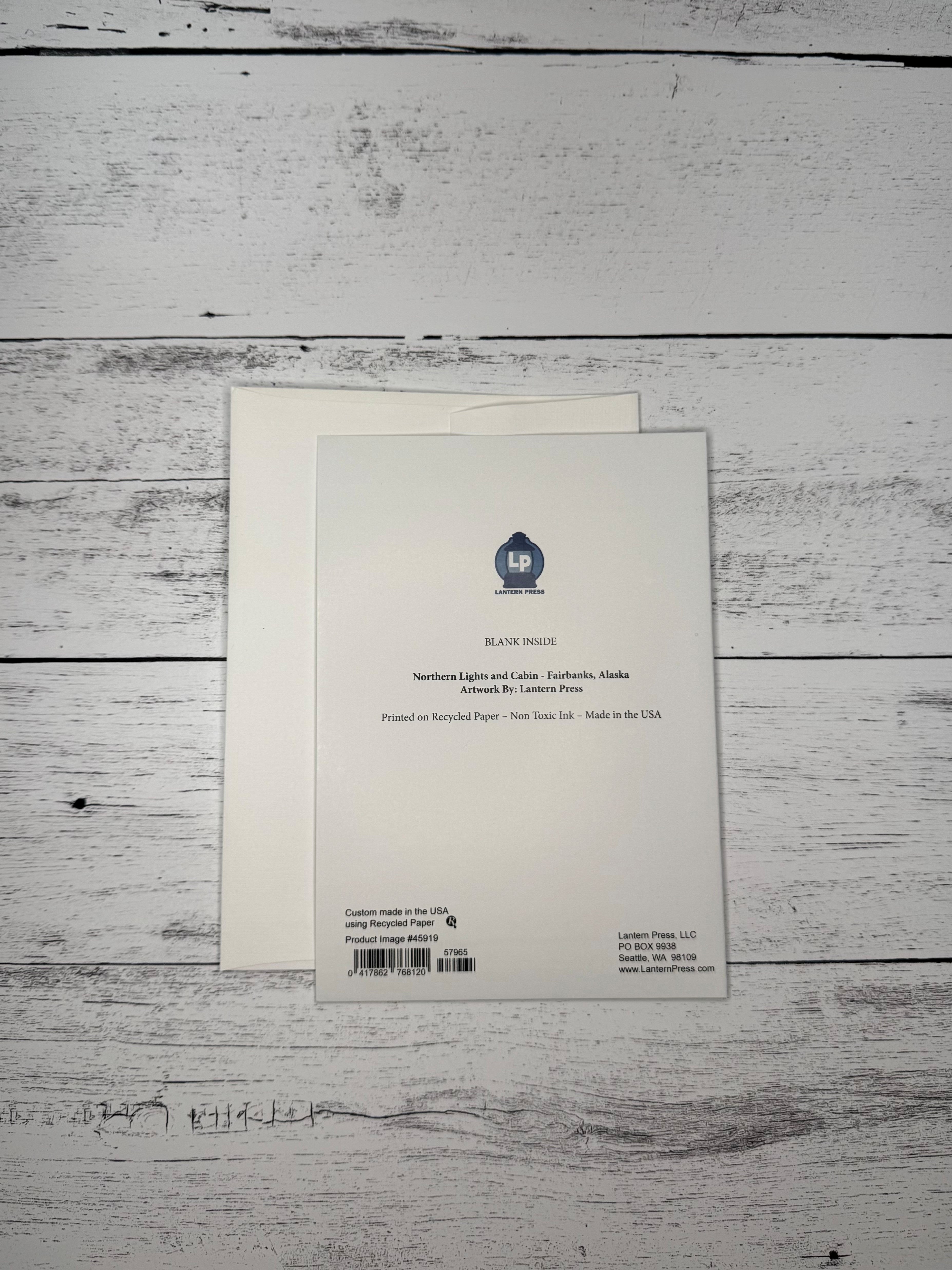 Fairbanks Northern Lights Notecard