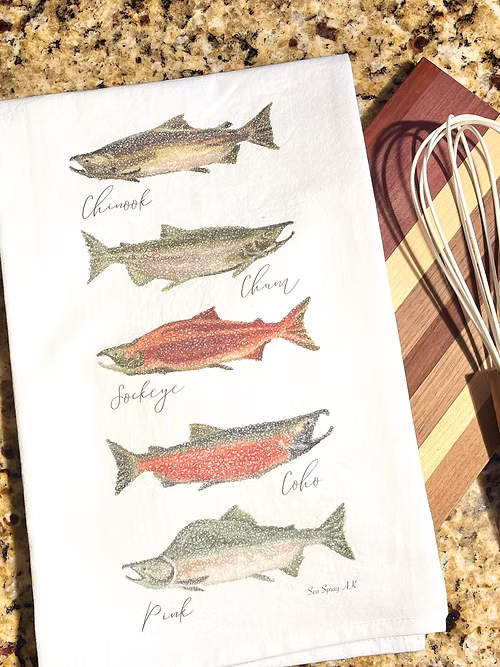 Sea Spray AK Tea Towel