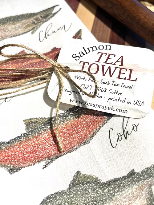 Sea Spray AK Tea Towel