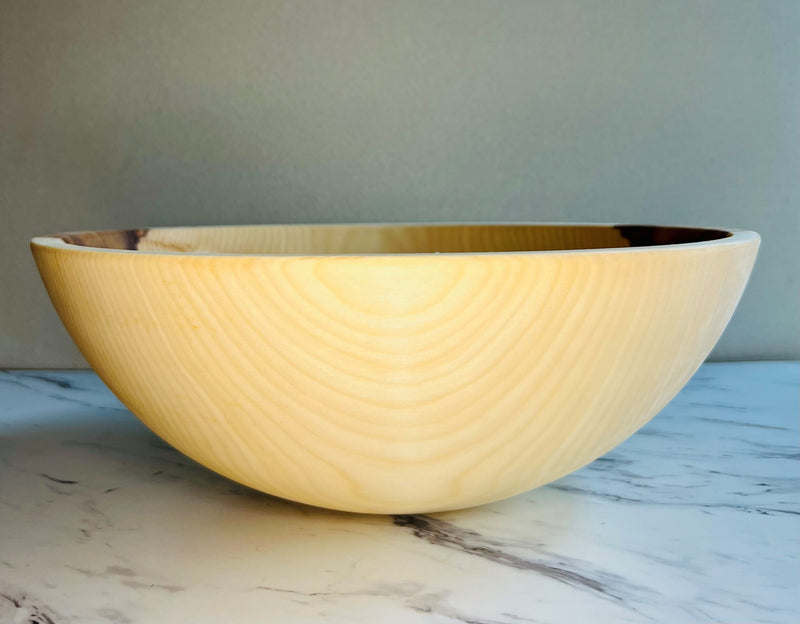 Classic Wooden "Clear" Round Bowl - Plain and Engraved