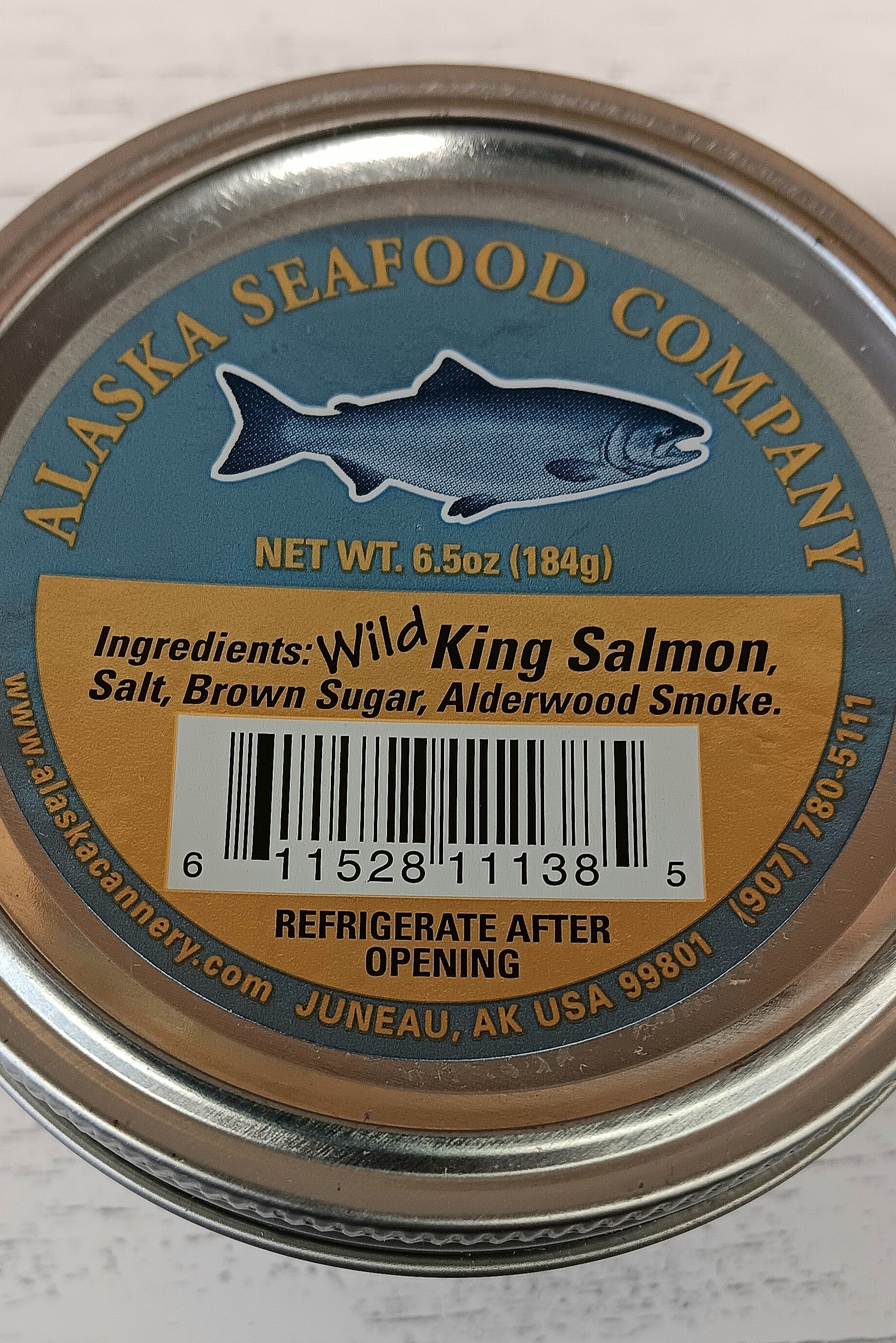 Wild Smoked King Salmon Jar