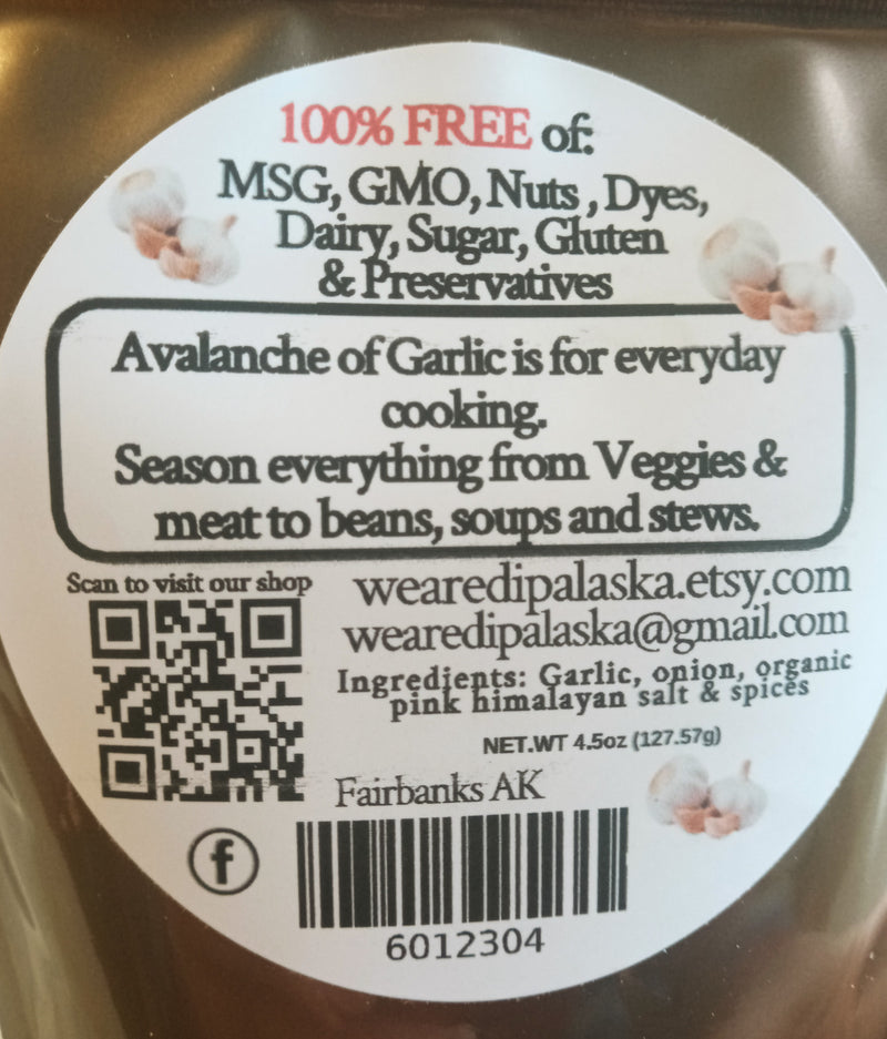 We Are DIP ALASKA Avalanche of Garlic Seasoning Rub