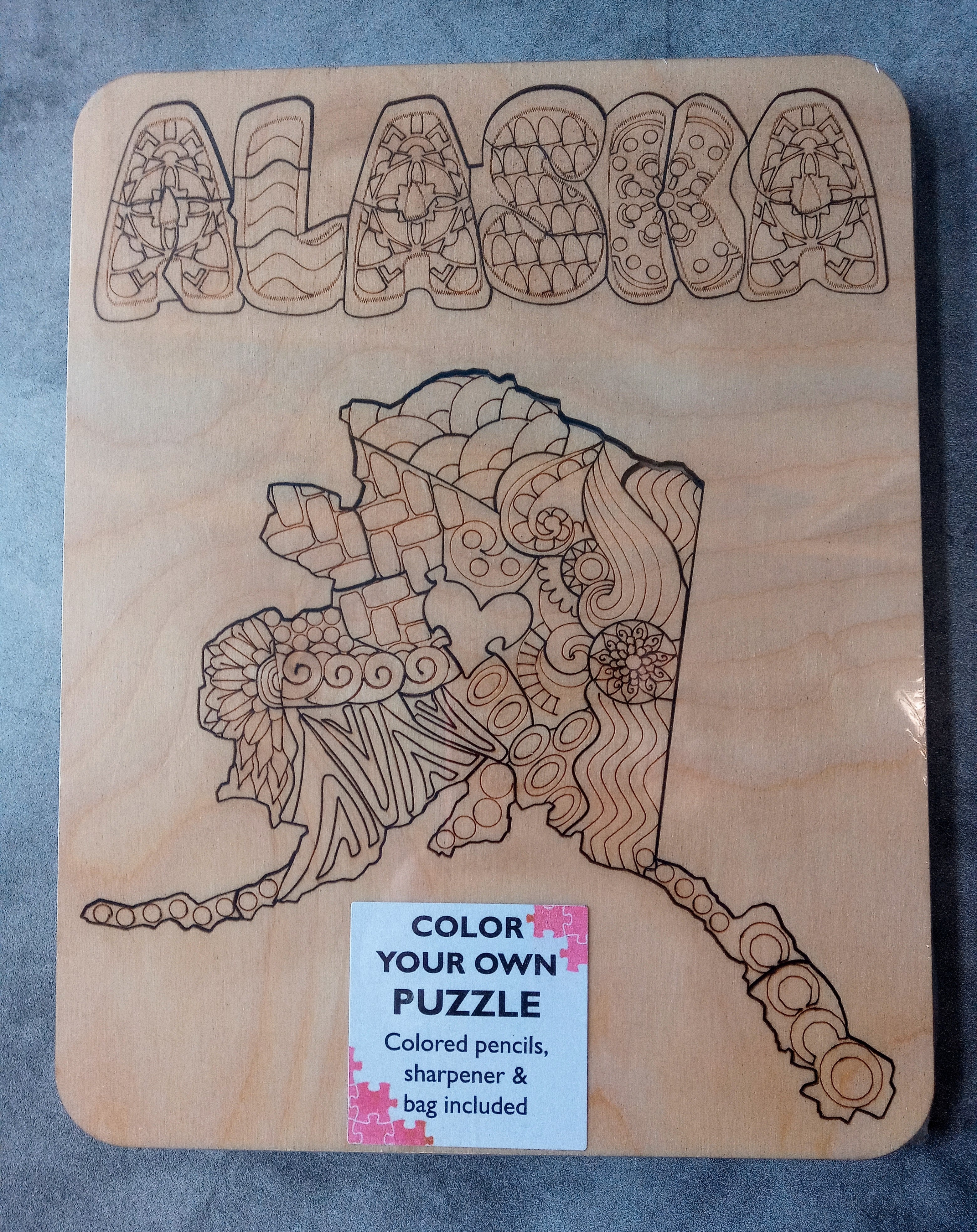 Wooden Coloring Puzzles