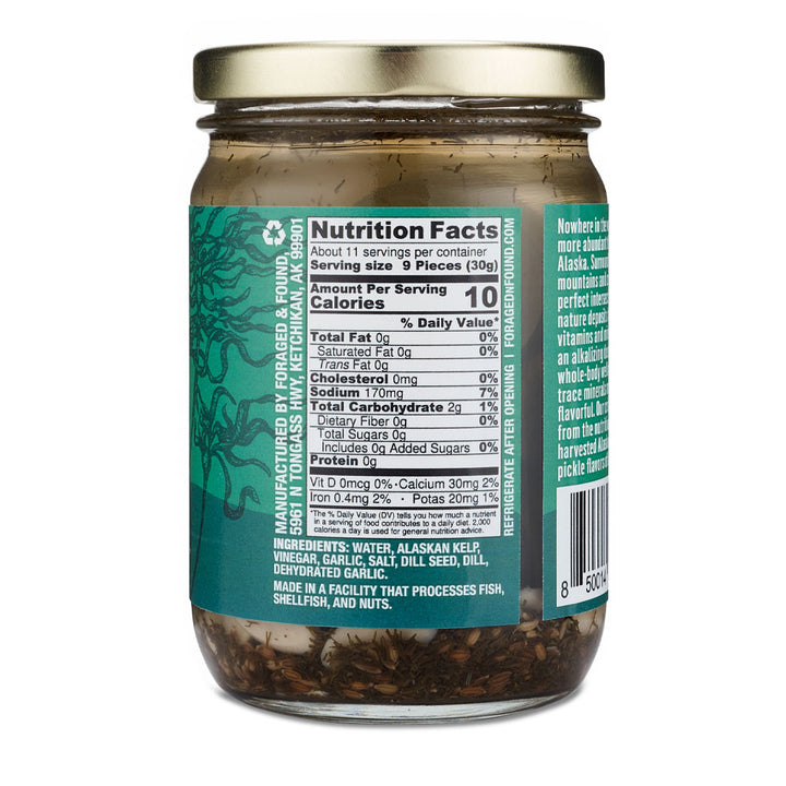 Dill and Garlic Kelp Pickle Slices