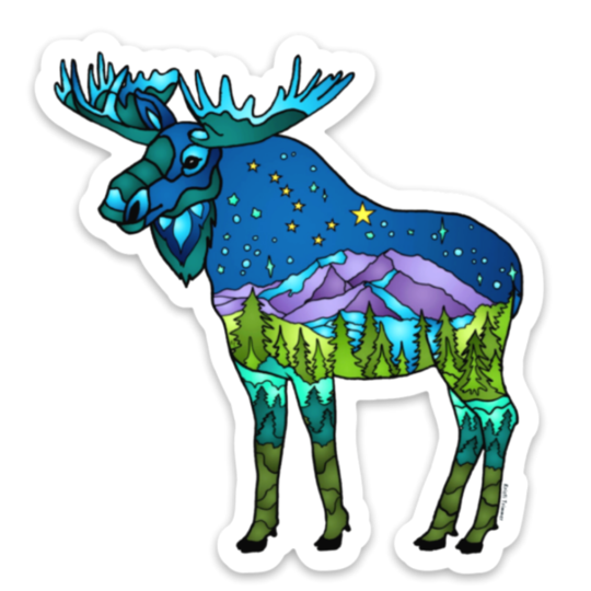 Alaska Wild & Free Sticker