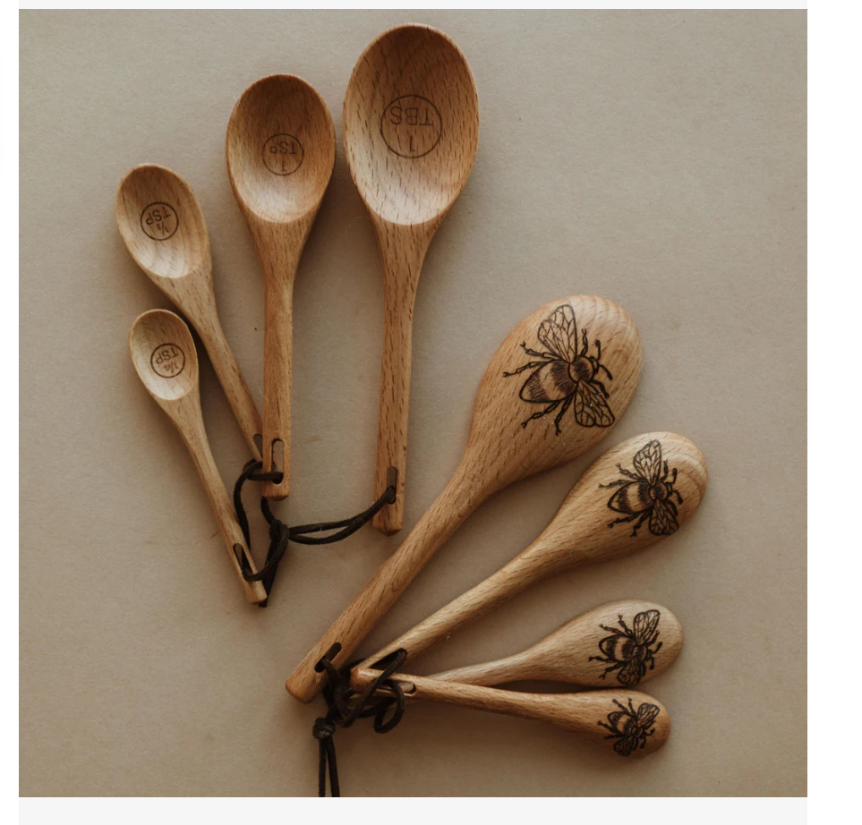 Measuring Spoons, Wooden Measuring Spoons
