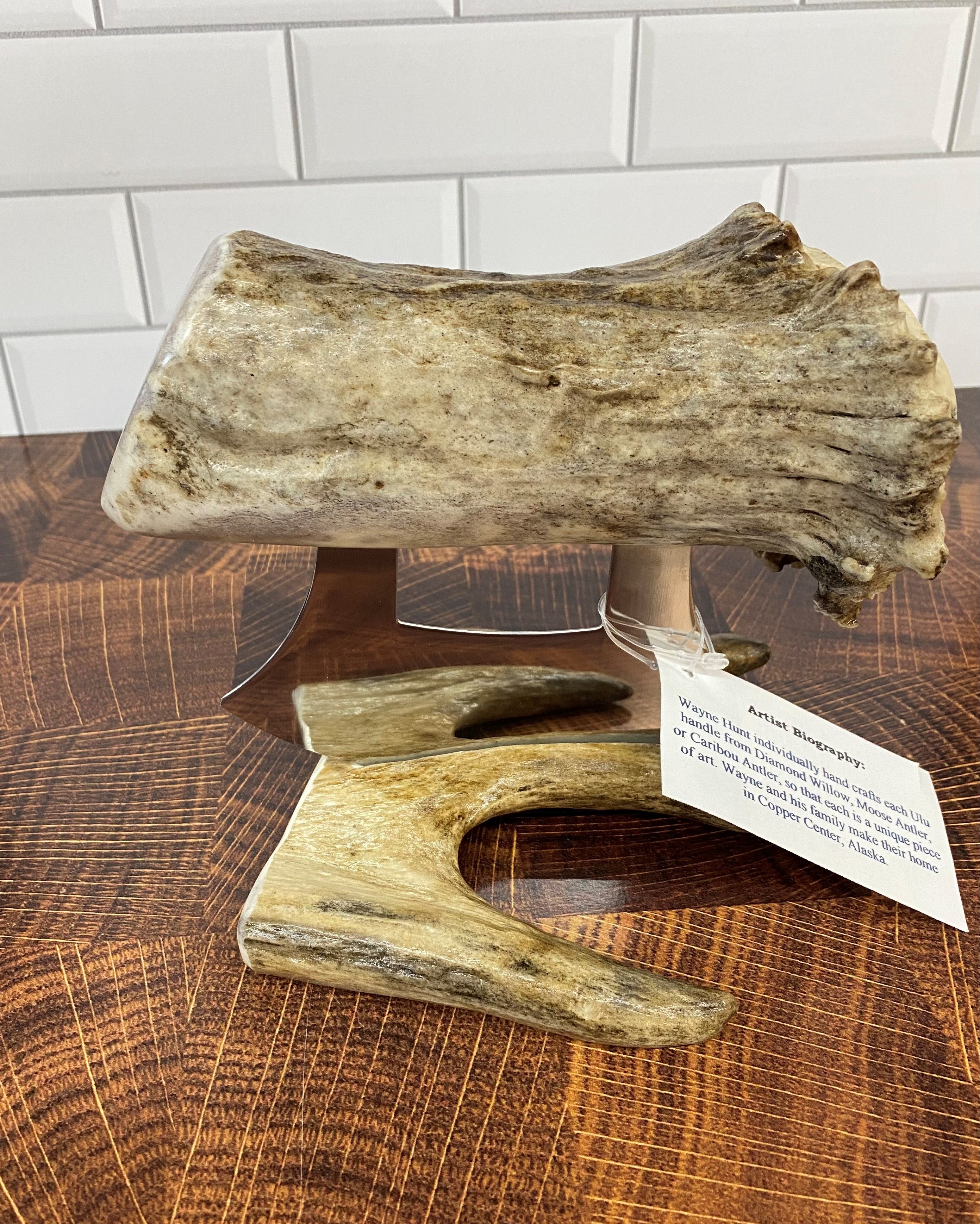 XL Natural Antler Ulu