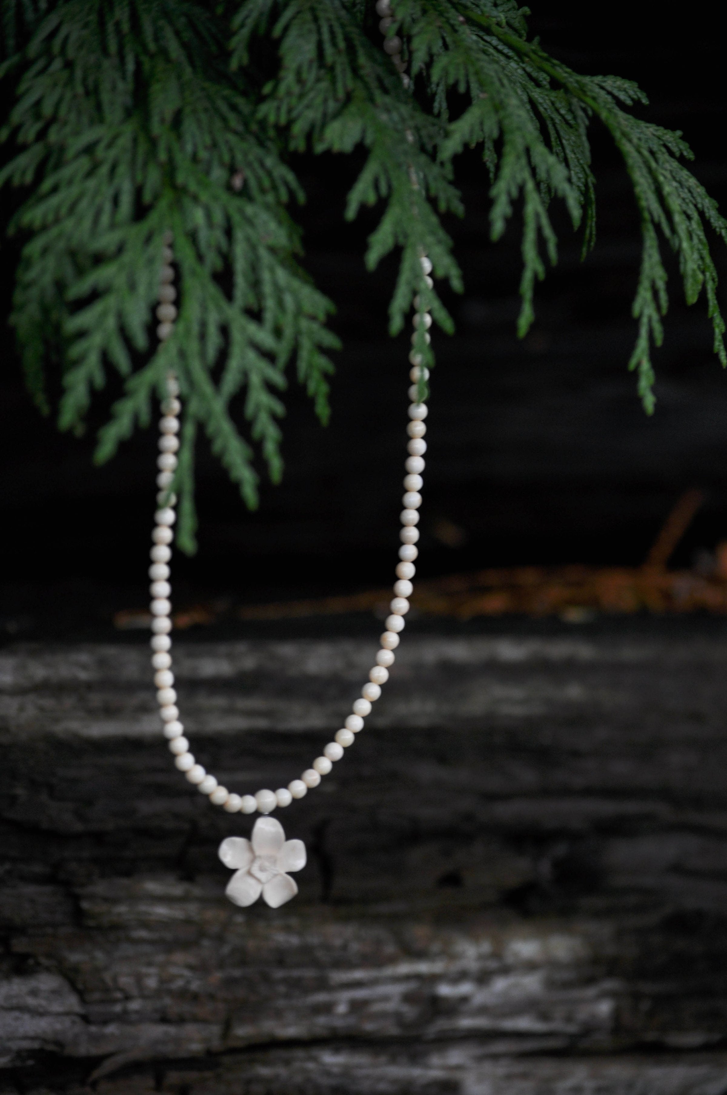 Forget Me Not Mammoth Ivory Necklace