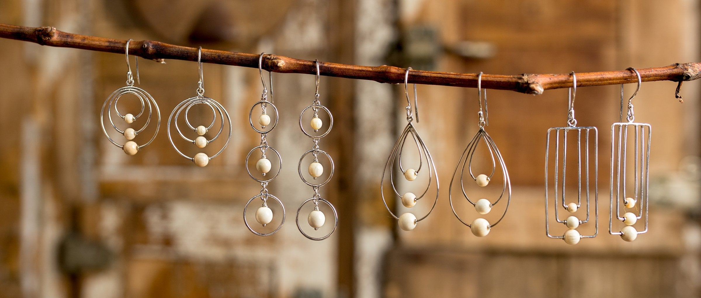 Triple Rectangle Earrings