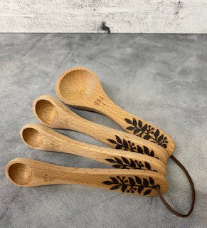 Handcrafted Wooden Measuring Cups & Spoons