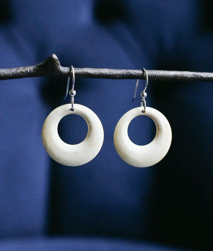 Mammoth Open Circle Earrings