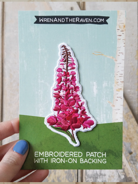 Alaska Flower Embroidered Patch