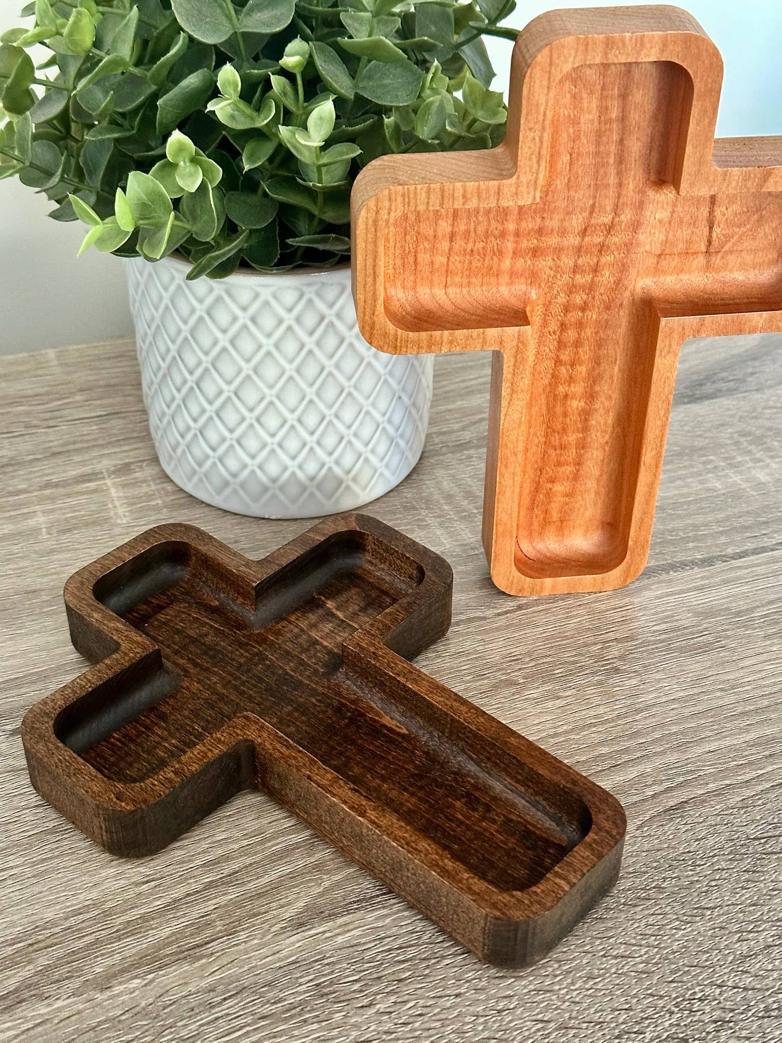 Cross Tray, Rosary Holder, Faith Decor