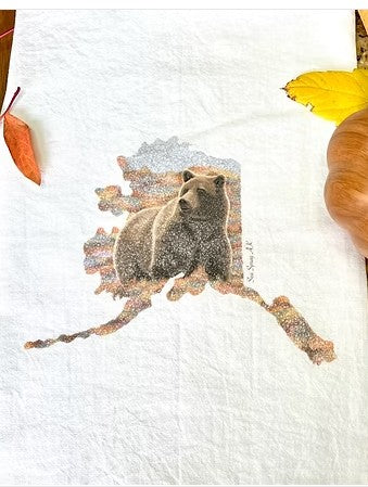 Sea Spray AK Tea Towel