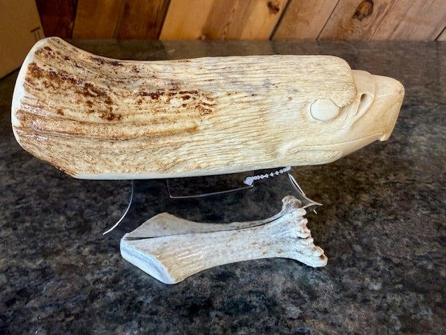 Carved Eagle Handle Ulu
