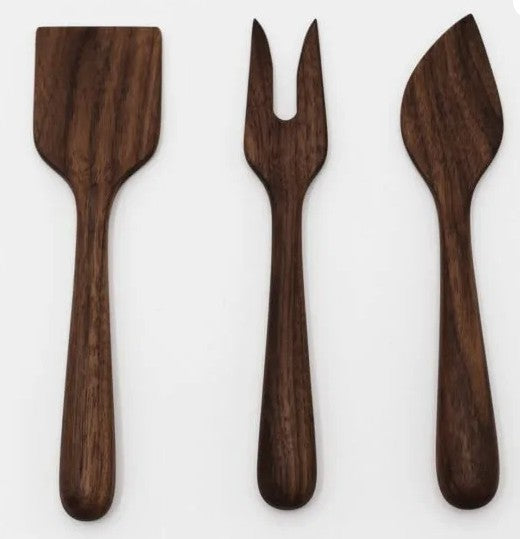 Maple and Walnut Kitchen Utensils by JBrody & Co