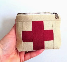 Compact First Aid Pouch – Handmade Medical Travel Kit